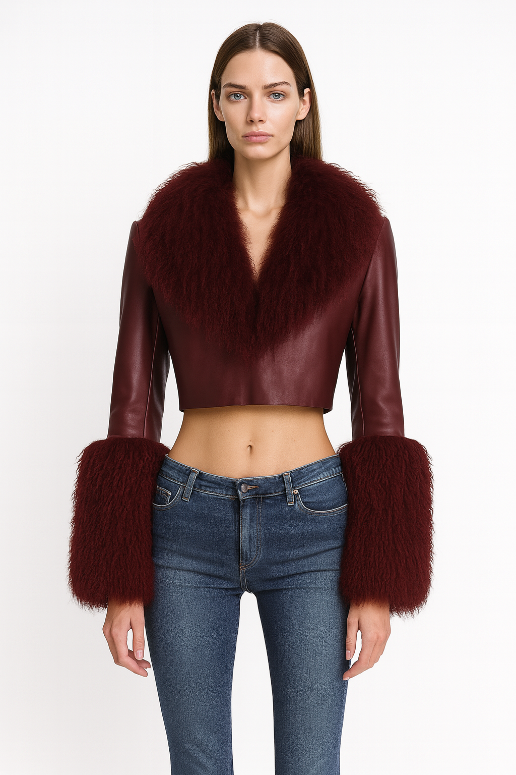 Giacca Giulienne Borgogna in Mongolia