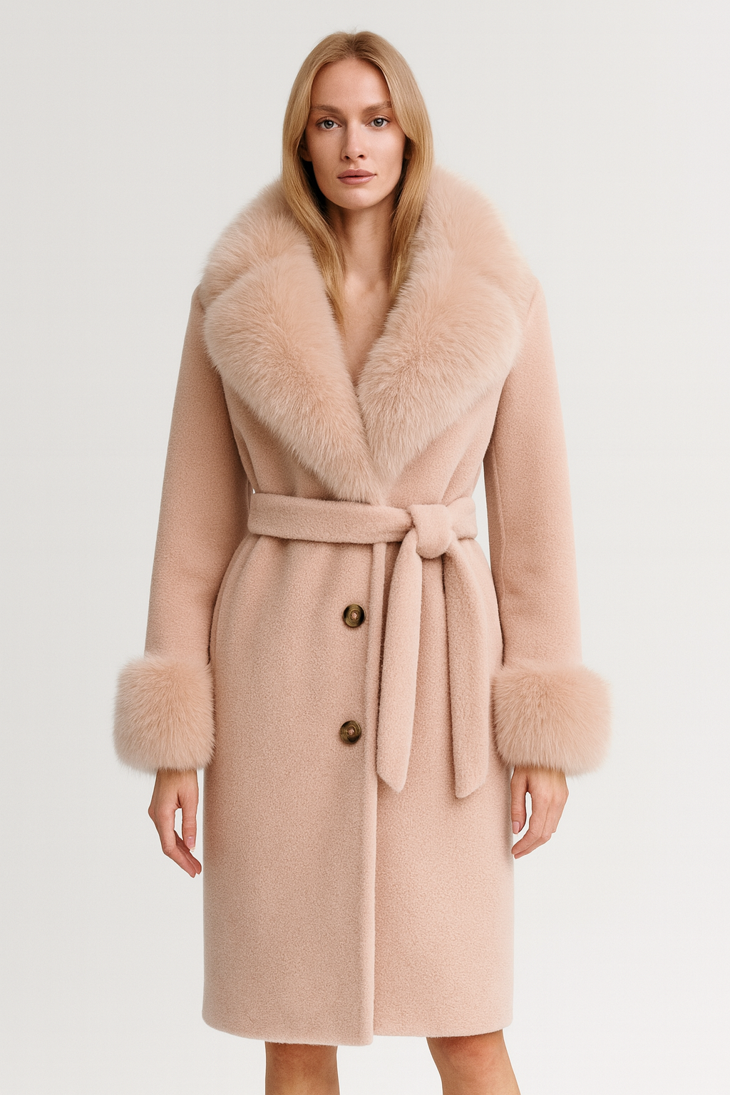 Cappotto Chic Special Rosa in Lana