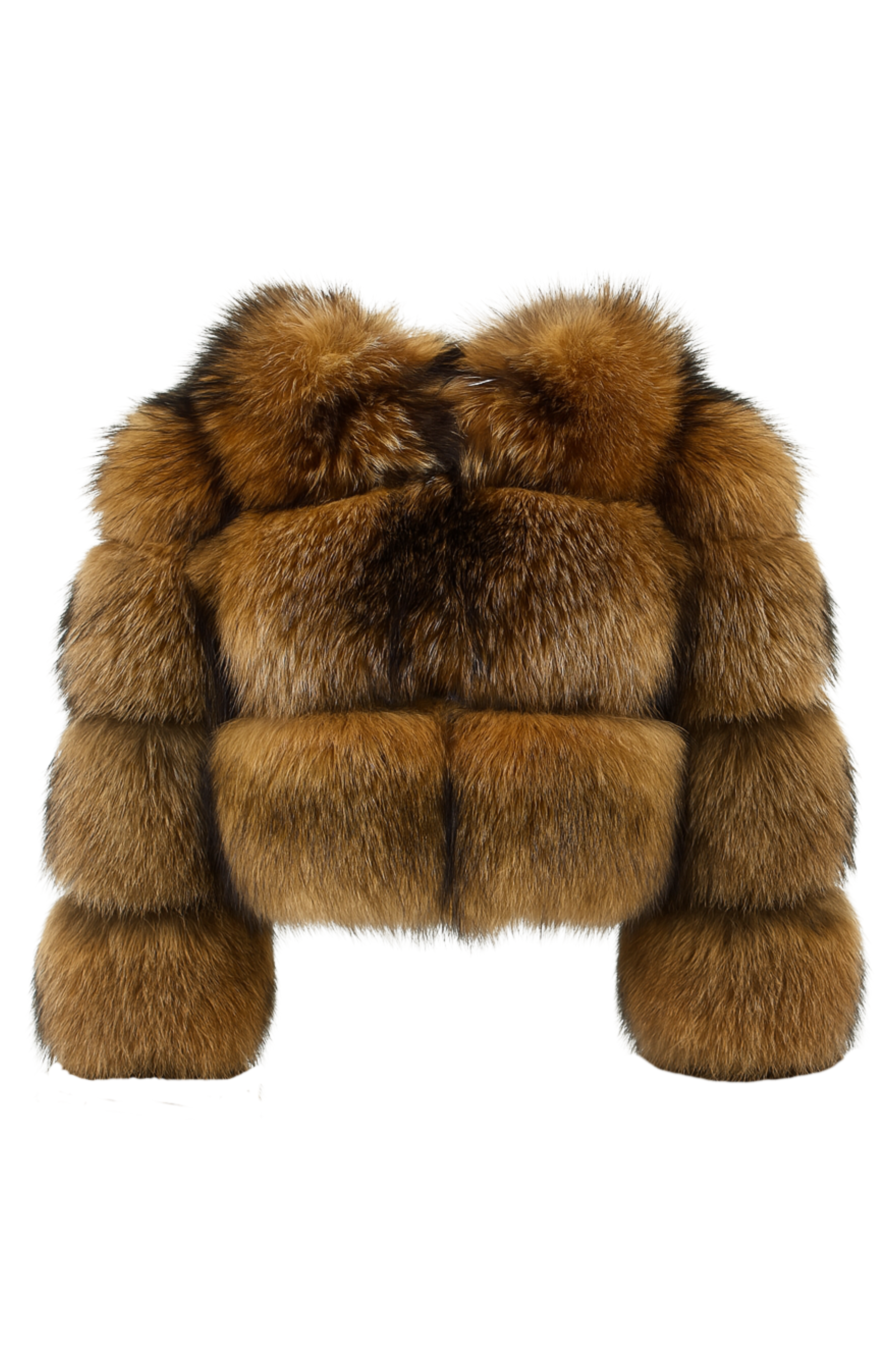 Giacca Raton Beige in Pelliccia di Procione