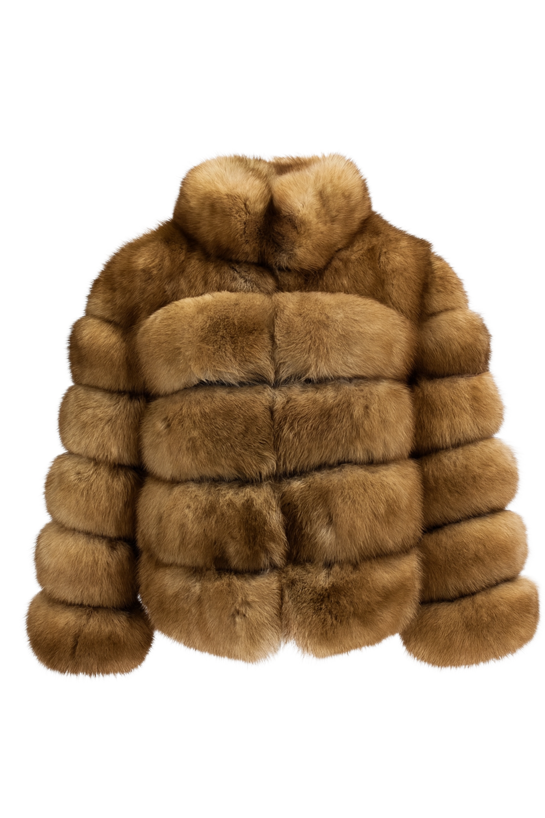 Giacca Enry Miele naturale in Pelliccia di Volpe