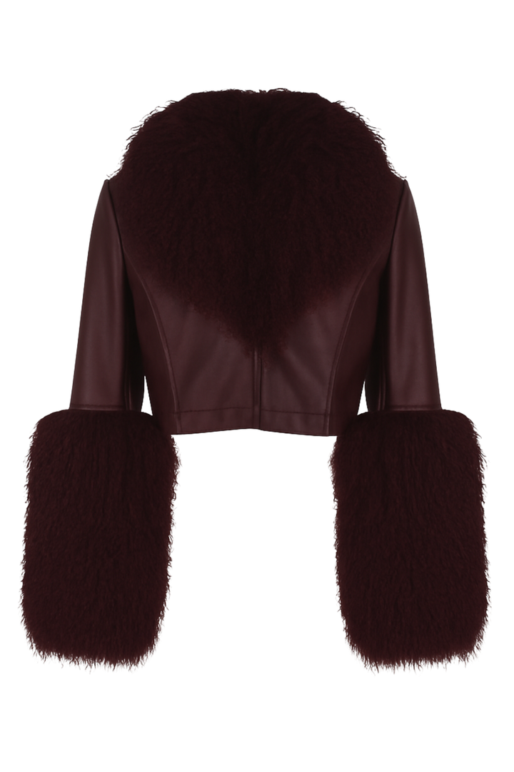 Giacca Giulienne Borgogna in Mongolia