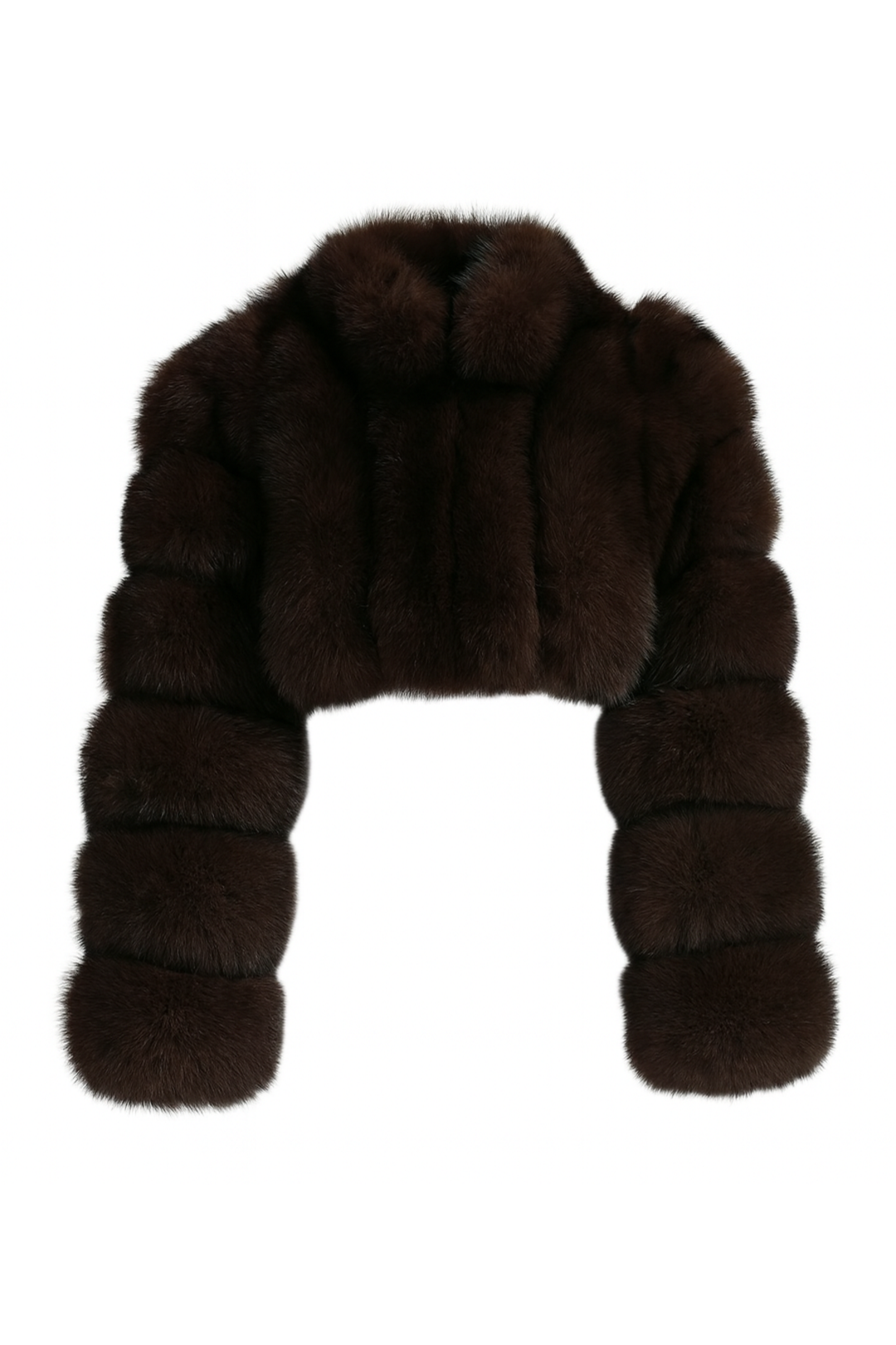 Giacca Bon Marrone Naturale in Pelliccia di Volpe