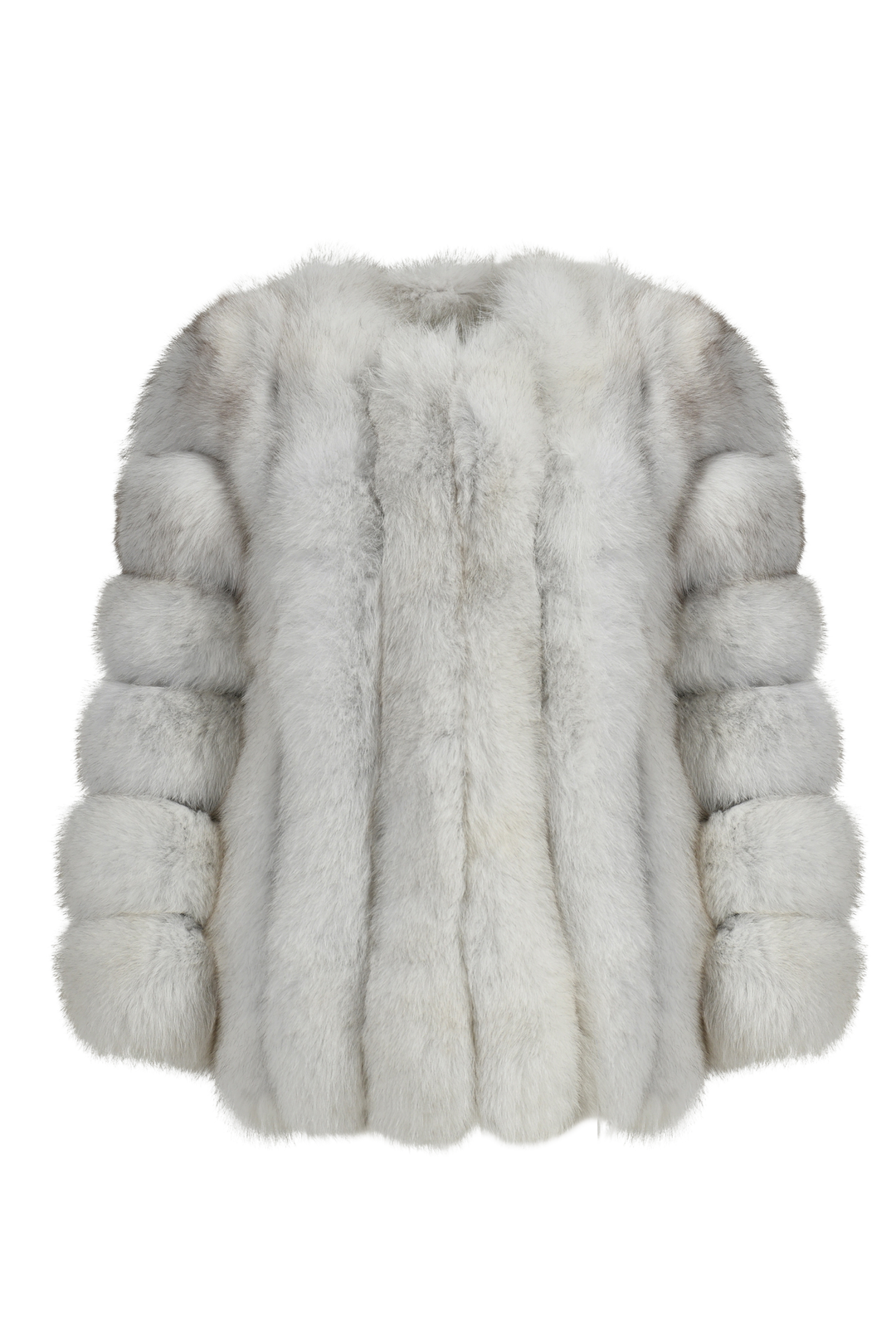 Giacca Paris bianca in Pelliccia di Volpe