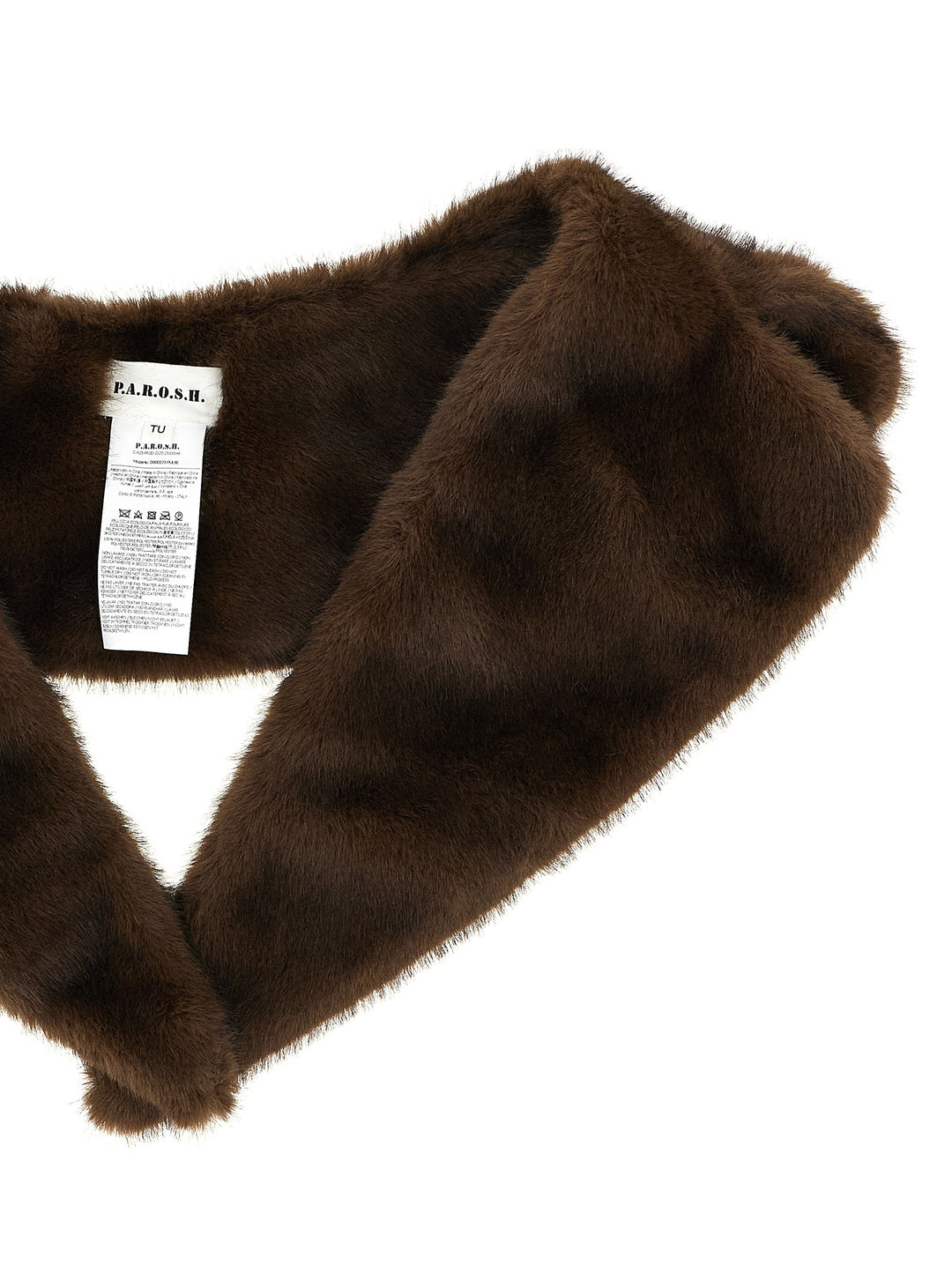 P.A.R.O.S.H. Eco Fur Neck Sciarpe - Marrone | abc0e04d2a412e38074b01fe98a821314a178069