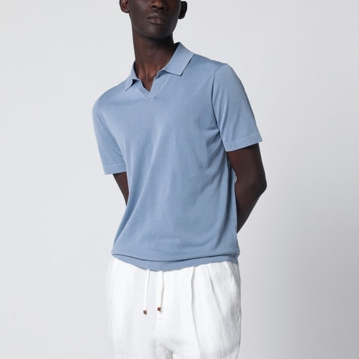 Drumohr Shirts & Tops - Celeste | 89052e27469caf1ef8a8ddfdab0eb4ae2de84851