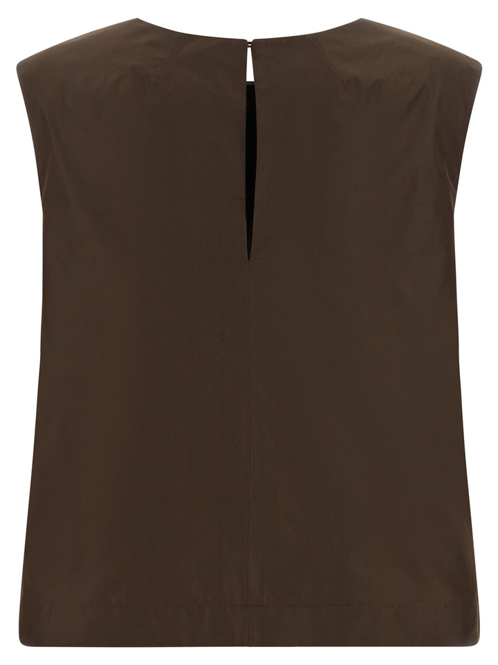 P.A.R.O.S.H. Pimpy26 Top - Marrone | e13786aca4c03a584e4b786c8c14a5c880cb2833