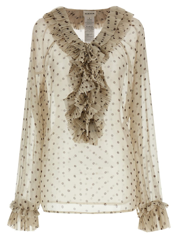 P.A.R.O.S.H. Pallina Camicie - Beige | 7c4343c98bd5a9ac4d985176dbd936b4ce1c13fc