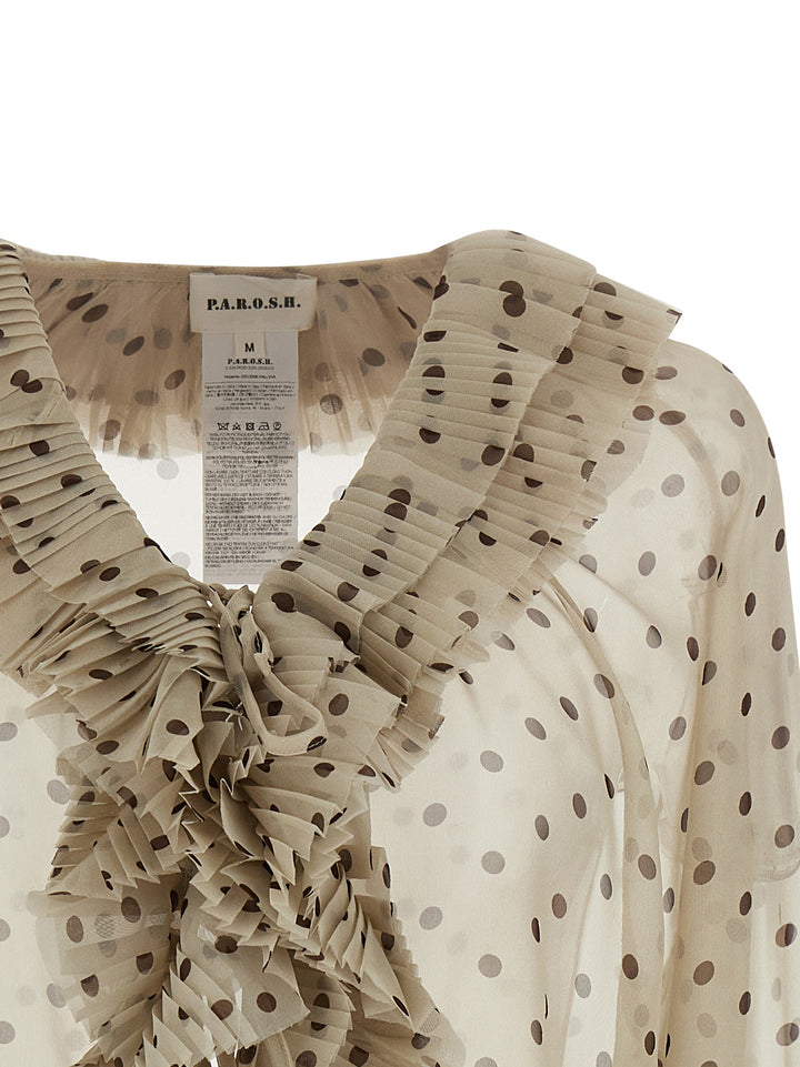 P.A.R.O.S.H. Pallina Camicie - Beige | 500a7023a47c9f8a4ab94d41bcd46697fa220a30
