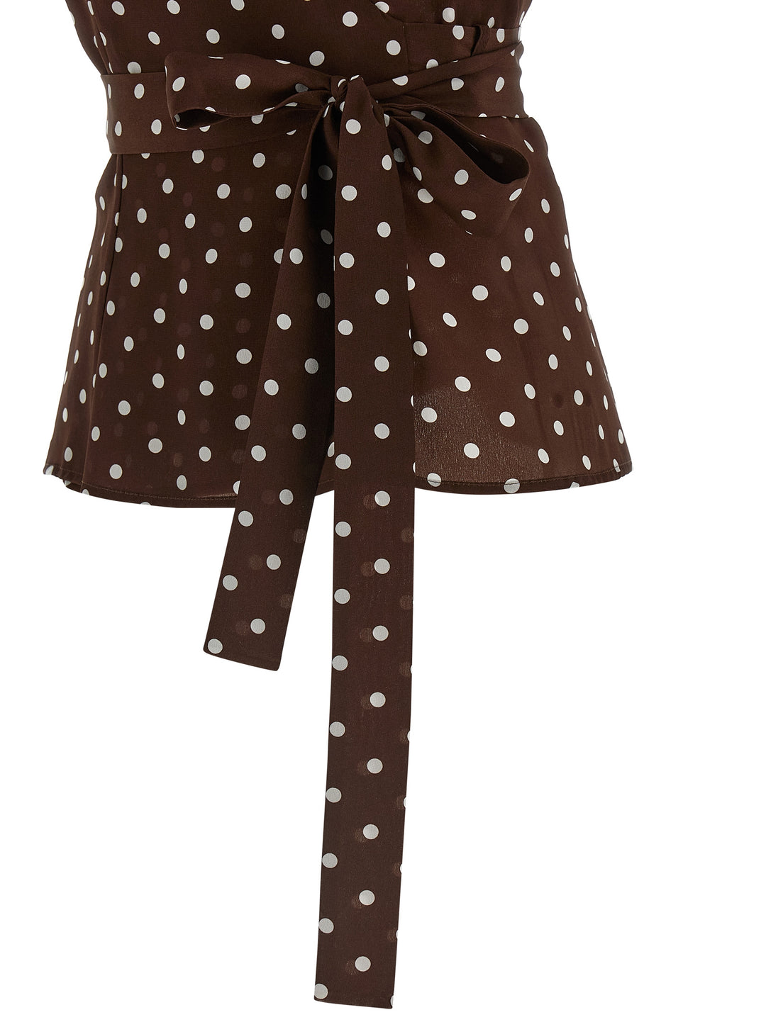 P.A.R.O.S.H. Sbillo Top - Marrone | d7e1f01533a0d5c5df21ec1481307556e082695f