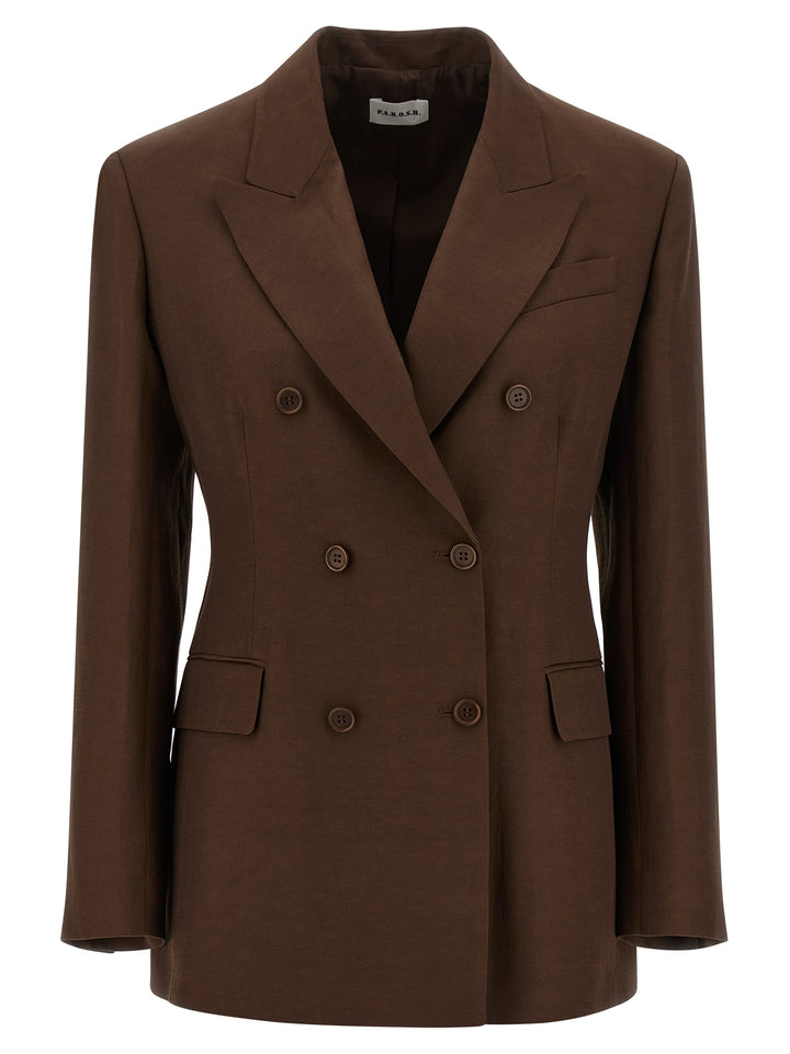 P.A.R.O.S.H. Raisa BlazerS - Marrone | e0dfc167232d42f6d6ef7fbb66a63a38837be8df