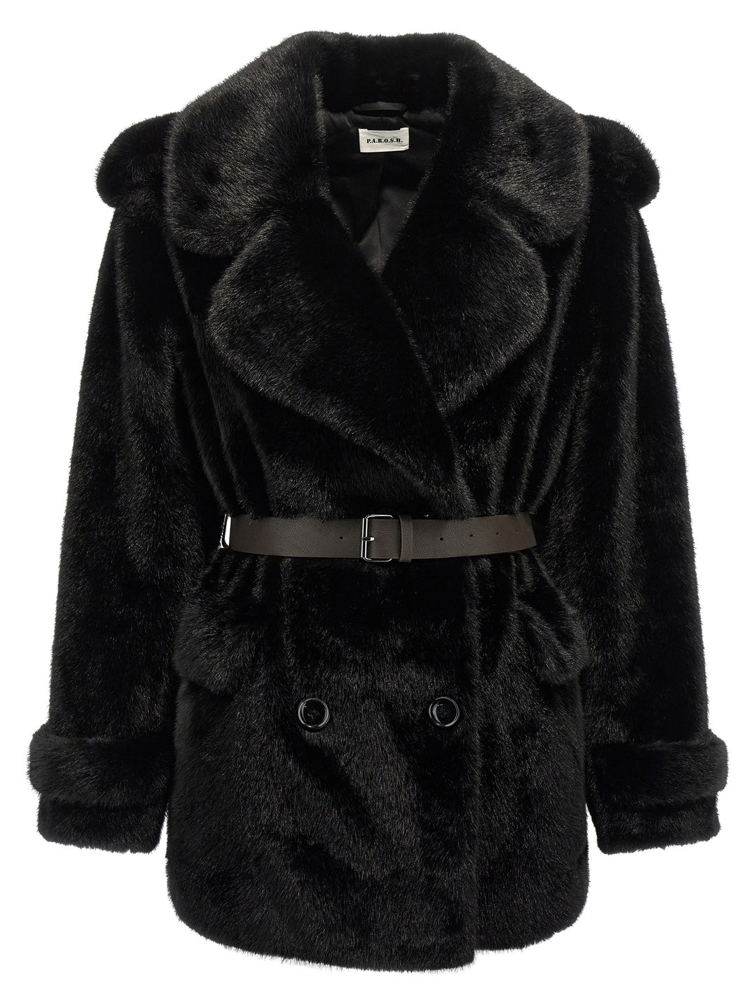 P.A.R.O.S.H. Faux  Coat Pellicce - Marrone | 01e7985895d3e4439a7df397b8b5227a279913b1