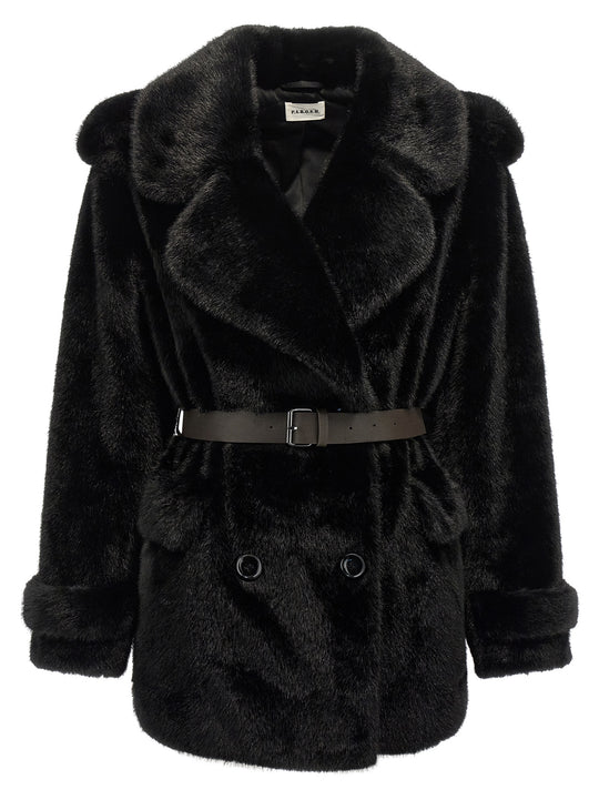 Faux Coat Pellicce Marrone
