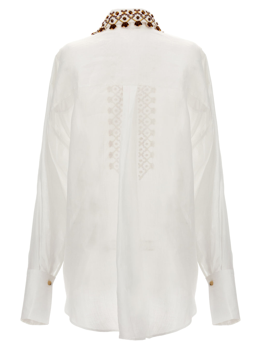 Embroidery Shirt Camicie Bianco