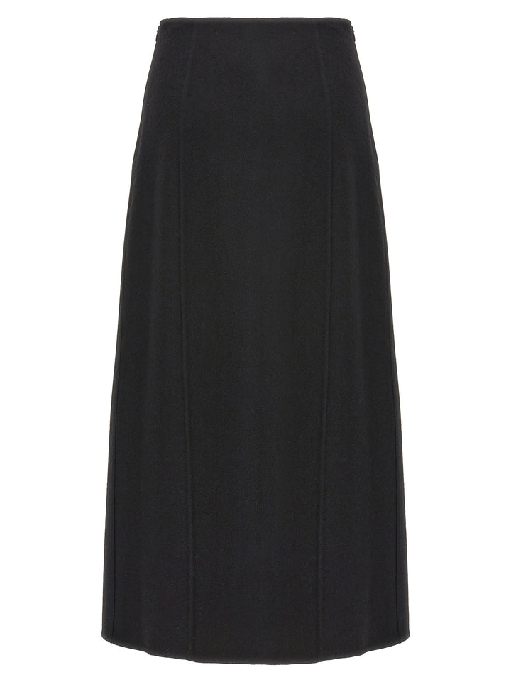 Ermanno Scervino Long Cloth Skirt Gonne - Nero | 523018dbac283c0d4319ac030ea51909de60b78e