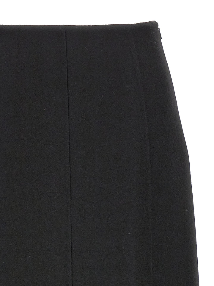 Ermanno Scervino Long Cloth Skirt Gonne - Nero | d6e37d4b206400cc145023eb0ab9f3eae687cc45