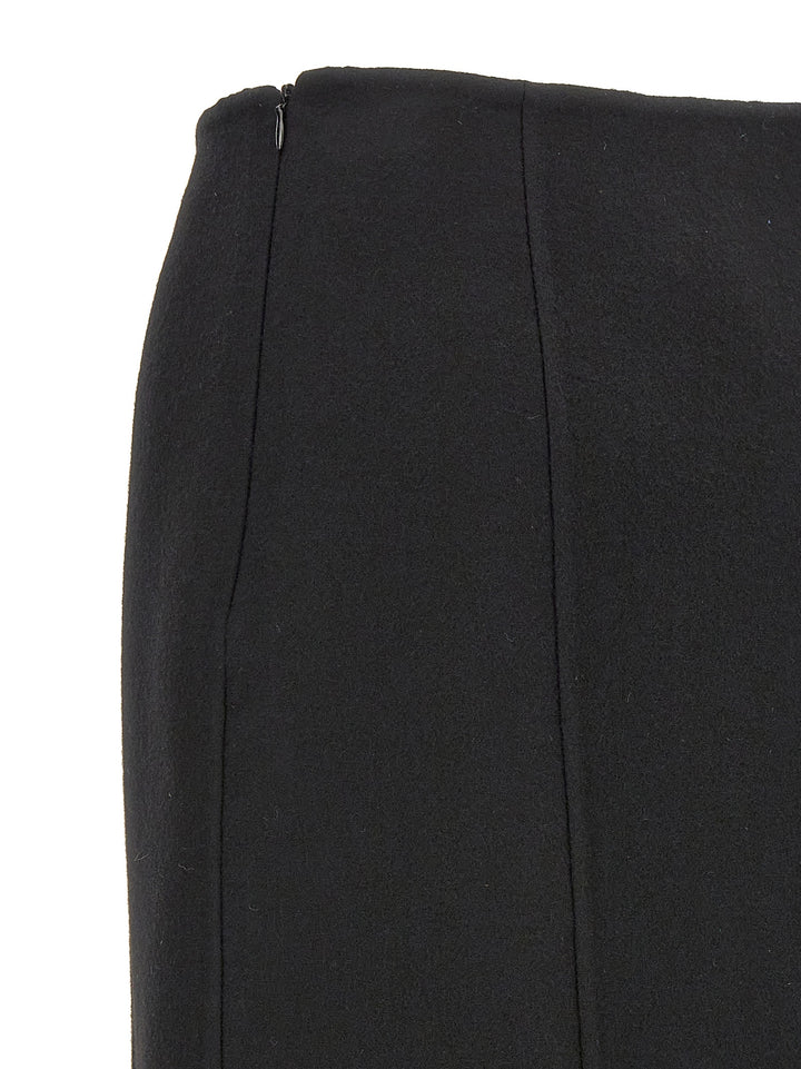 Ermanno Scervino Long Cloth Skirt Gonne - Nero | 2a7a9ffd14151137ba48f2dc3570b52b663eca74