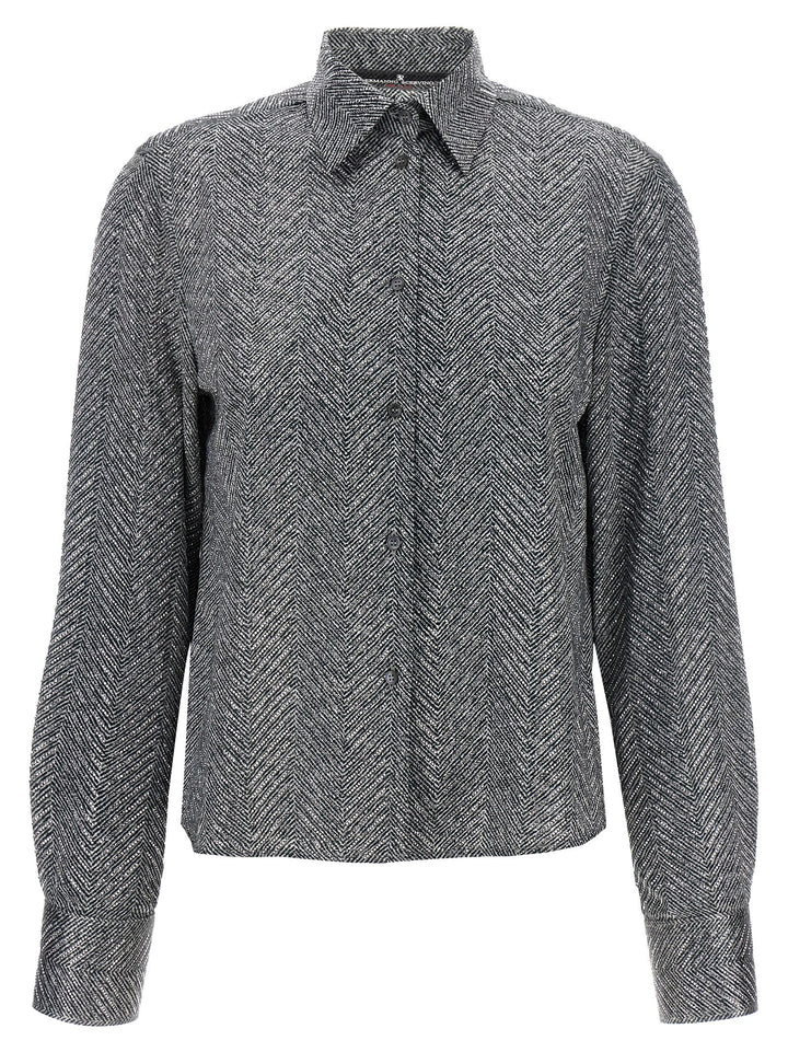 Ermanno Scervino Rhinestone Shirt Camicie - Grigio | e90cc3a0a74d77a71824f454247c7bc522c501fb