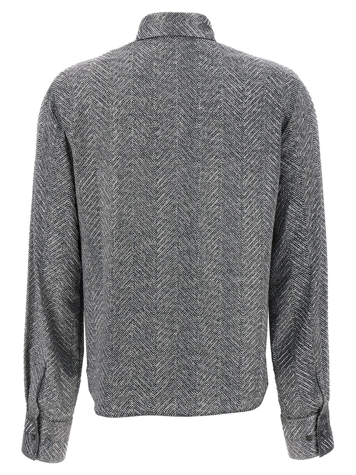 Ermanno Scervino Rhinestone Shirt Camicie - Grigio | 56860454d951a05e9fac251090056437eb7c2f75