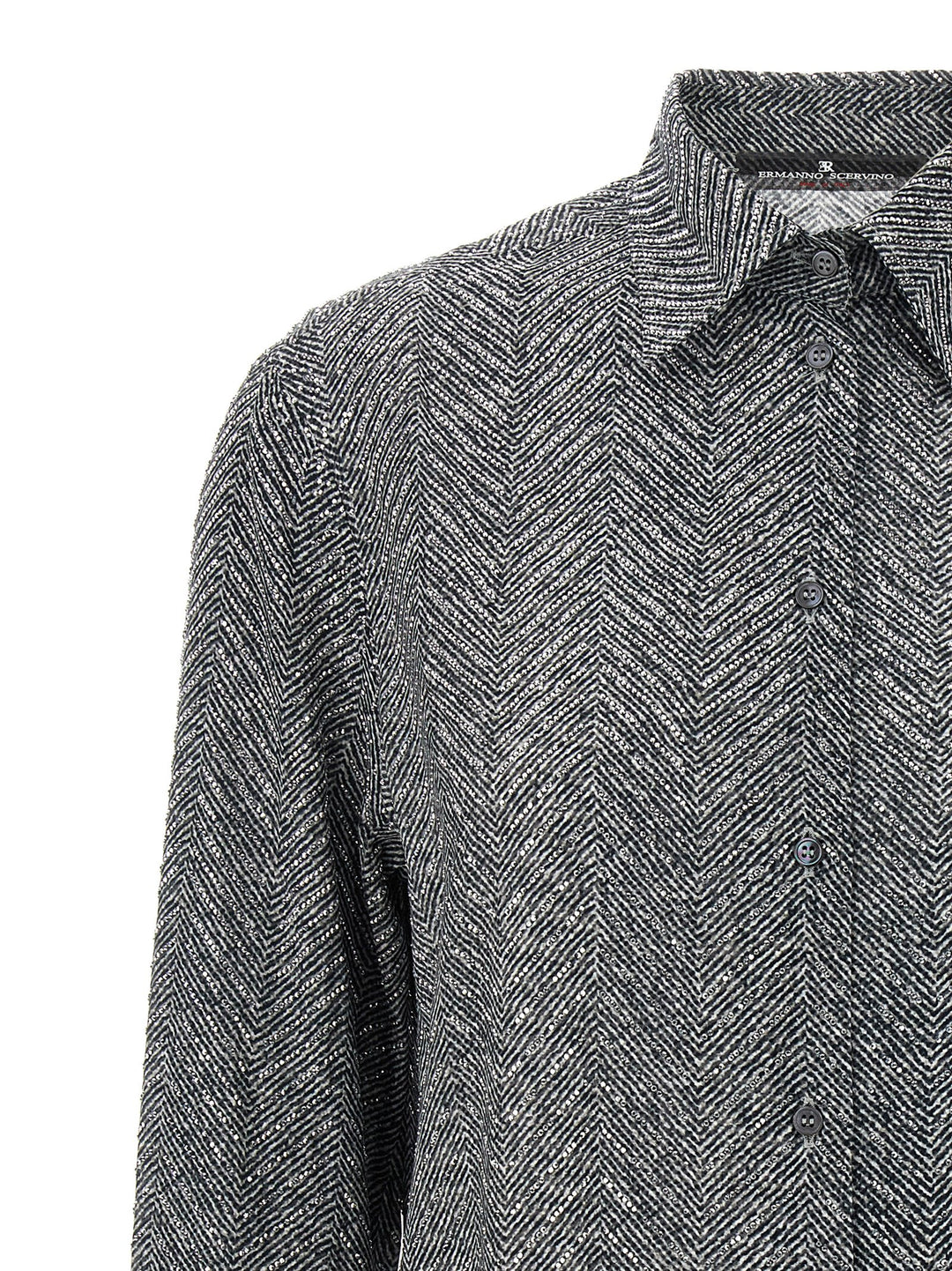 Ermanno Scervino Rhinestone Shirt Camicie - Grigio | e2930991dbfb4a69f9efda58c1e9b3f641a3a604