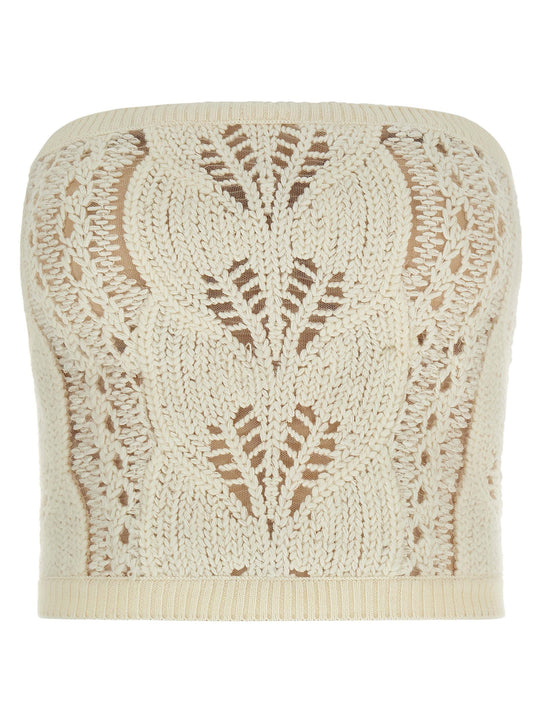 Tricot Top Top Bianco