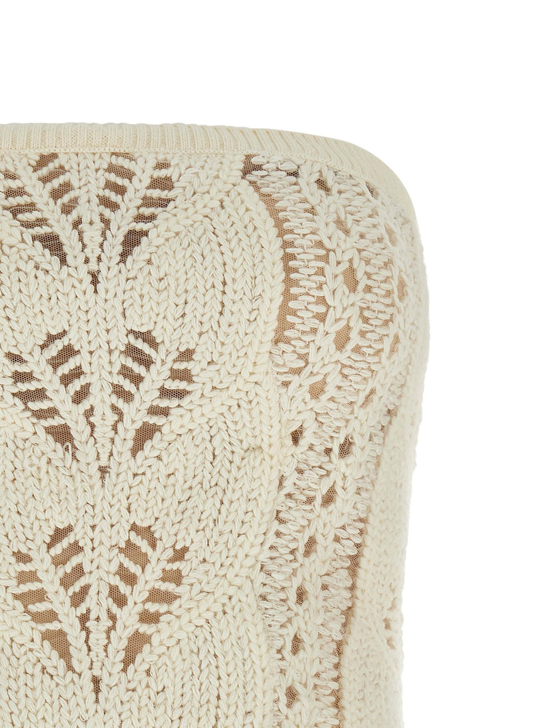 Ermanno Scervino Tricot Top Top - Bianco | 0d87b5d1134fa639c7be9612a671123167625c8e