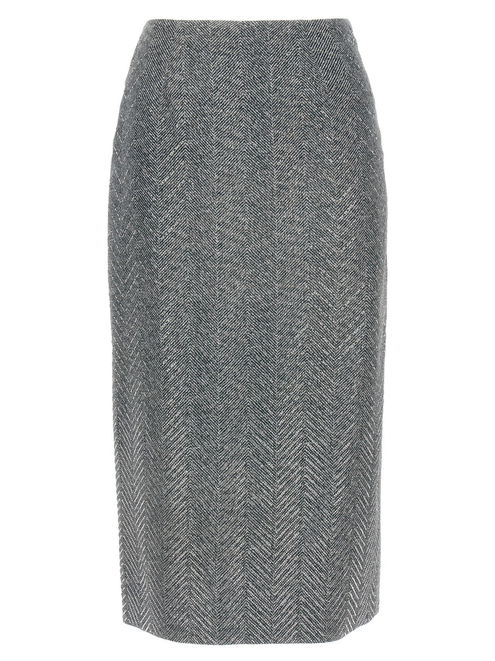 Ermanno Scervino Rhinestone Skirt Gonne - Grigio | 2d4c93dfe406ee5e2ce2c3e8d3634804ab22b041