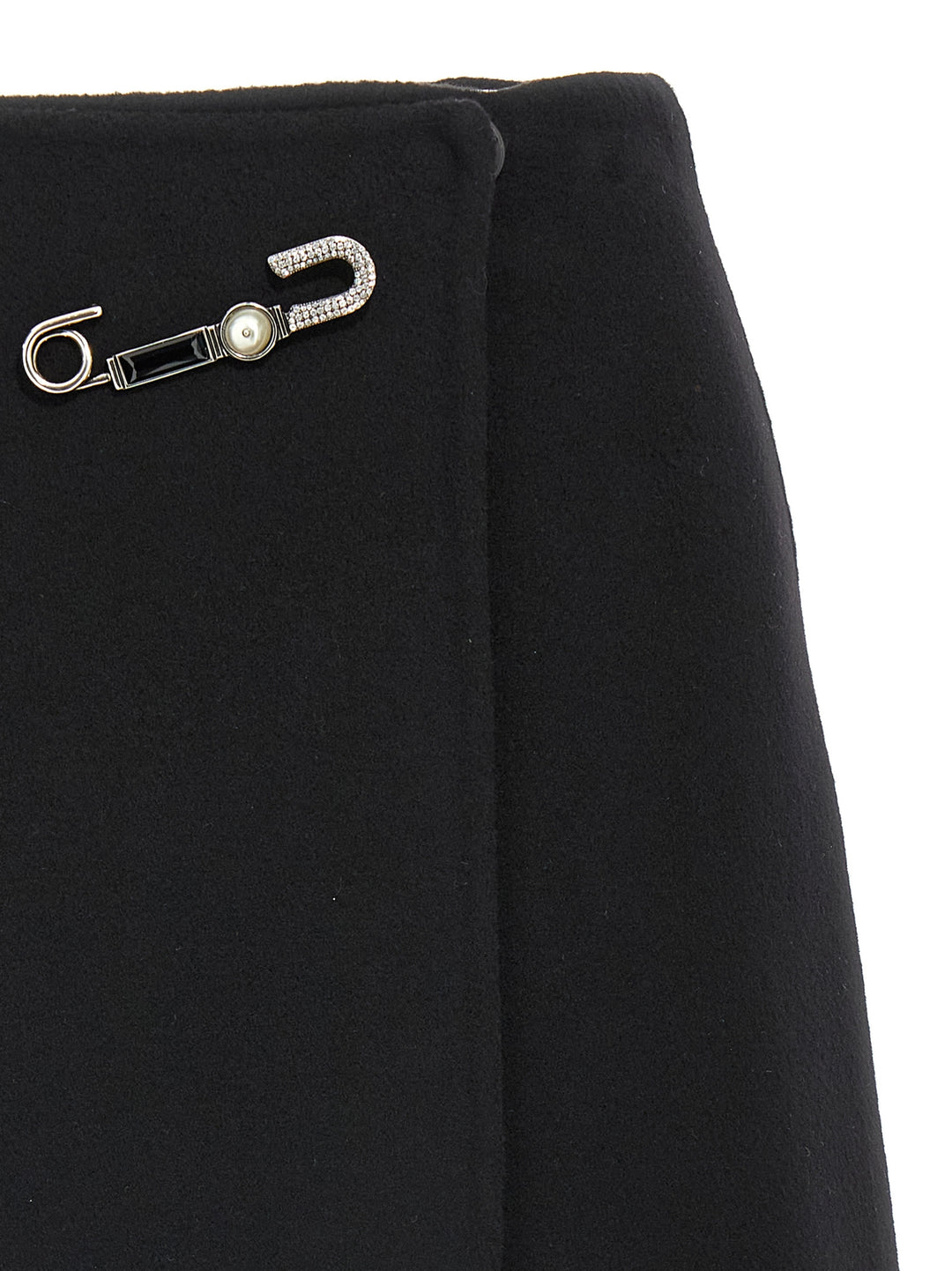 Ermanno Scervino Jewel Pin Skirt Gonne - Nero | 12f4488601440f2e0f71d394510aac8b1ef4f3e9