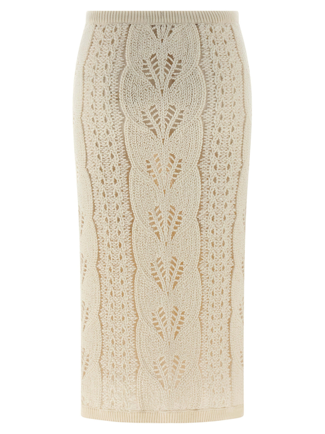 Ermanno Scervino Tricot Skirt Gonne - Bianco | ab12c5047327b33eebbead306d1352f27f06c205