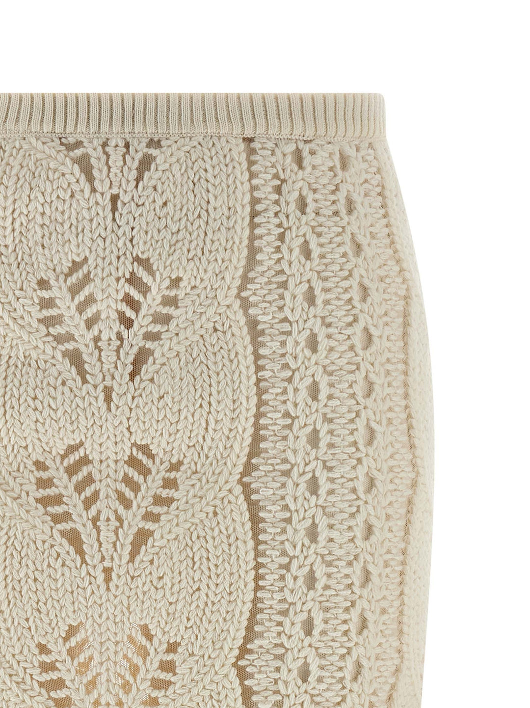 Ermanno Scervino Tricot Skirt Gonne - Bianco | 4a84e93a1ffacd8cc1705ca68644c751e4a0c68e