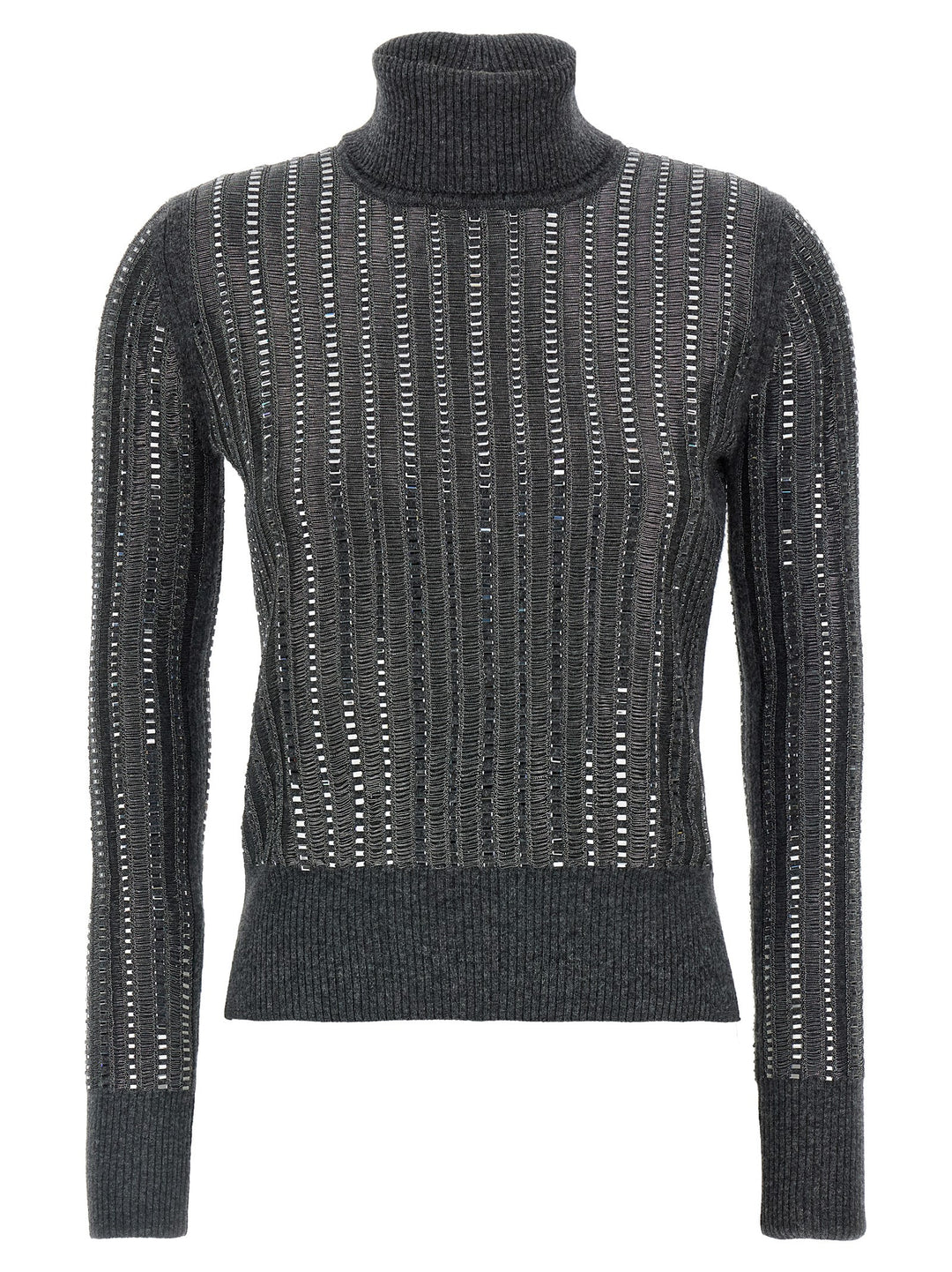 Ermanno Scervino Crystal Sweater Maglioni - Grigio | 579eb6a40dc2ff6c36ee4221dd7f5b3e41795da2