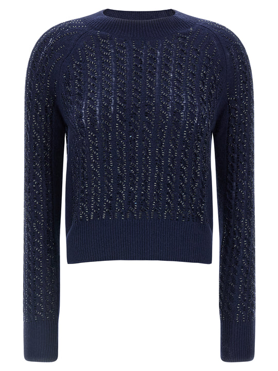 Baguette Studded Sweater Maglioni Blu