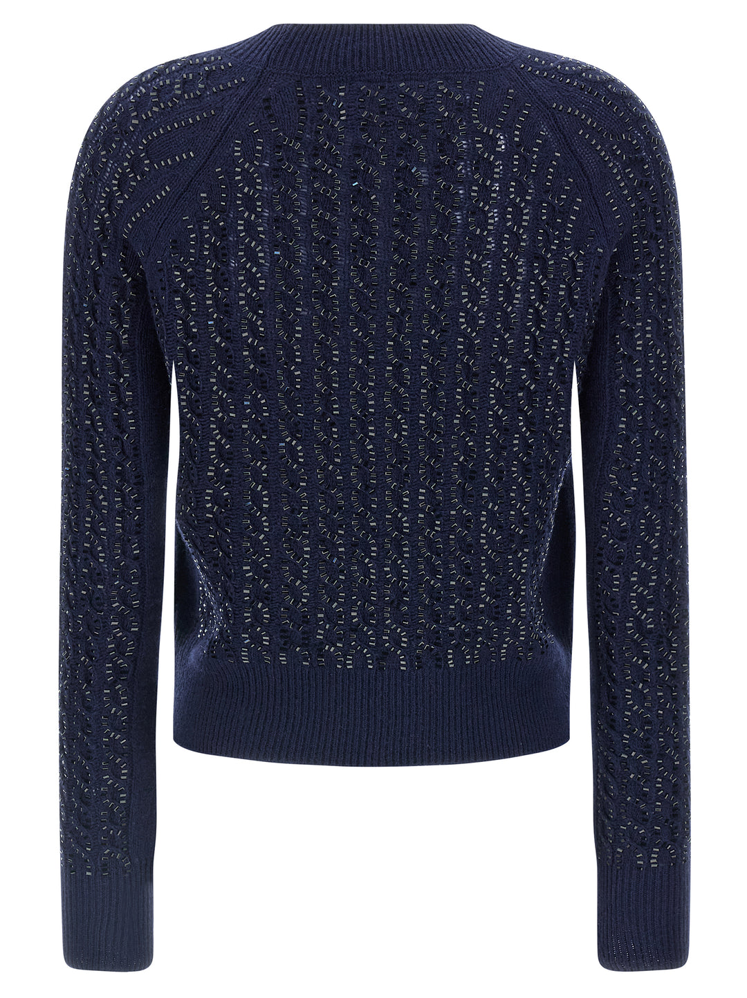 Ermanno Scervino Baguette Studded Sweater Maglioni - Blu | e7d8877f029b245c23a53c542b905ef57ecbeeb3