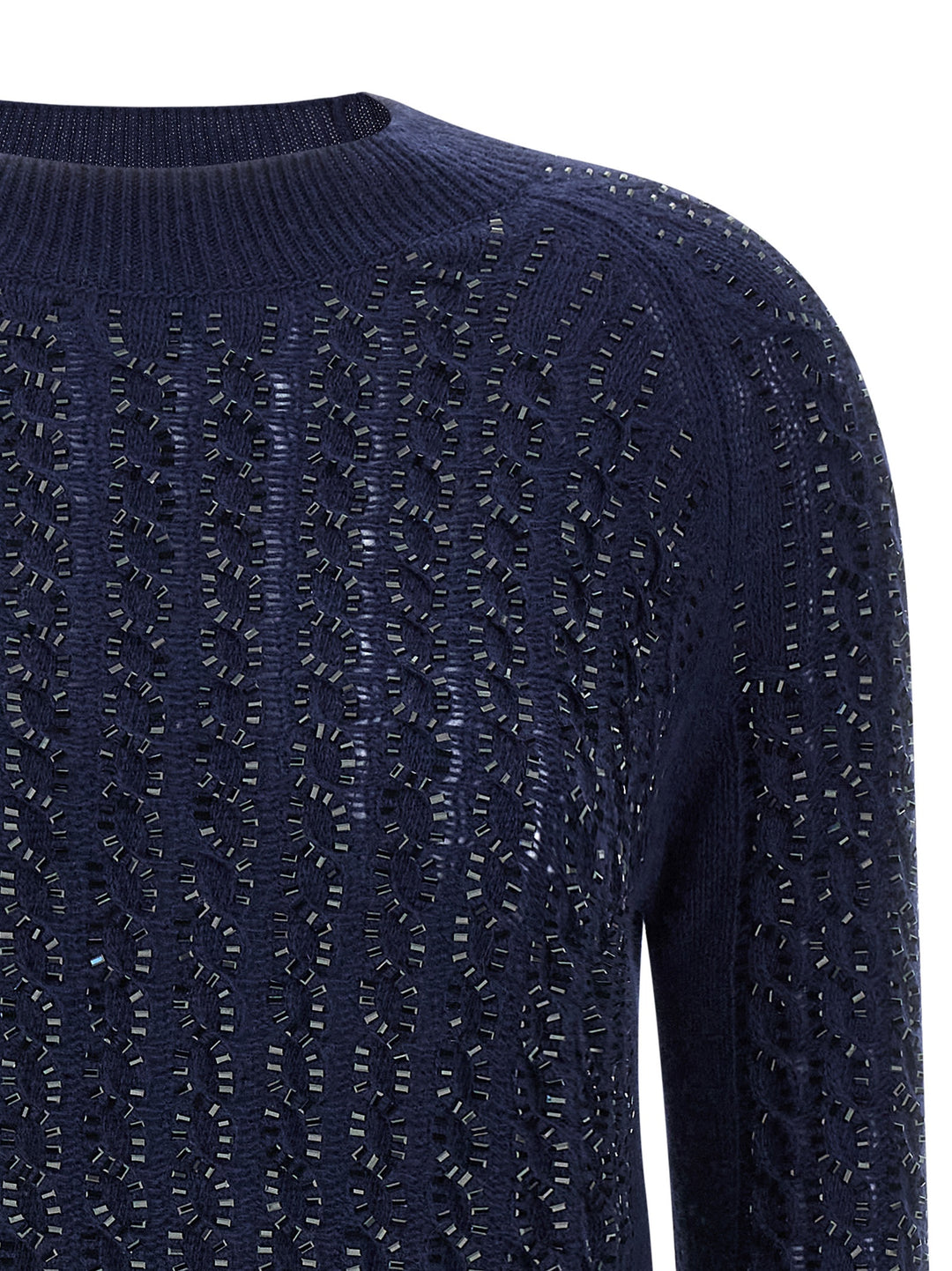 Ermanno Scervino Baguette Studded Sweater Maglioni - Blu | 62b2356f9f4c1f65b34d67151836d48b87135ebe
