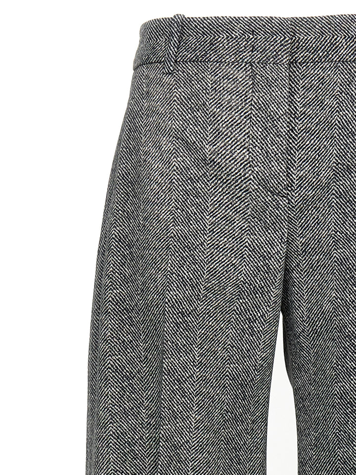 Ermanno Scervino Herringbone Trousers Pantaloni - Grigio | c1b528563b58f50592cbe0112c28e33a7263ee40
