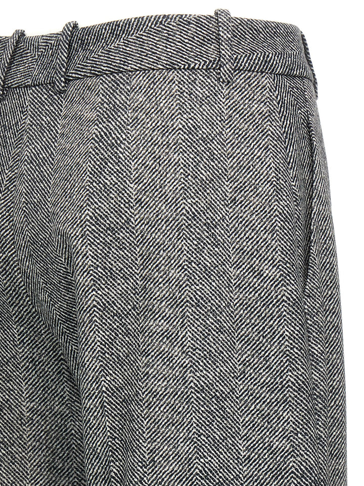 Ermanno Scervino Herringbone Trousers Pantaloni - Grigio | 3d74df2a1e317d00da62ee176df8a9b1b8089d89
