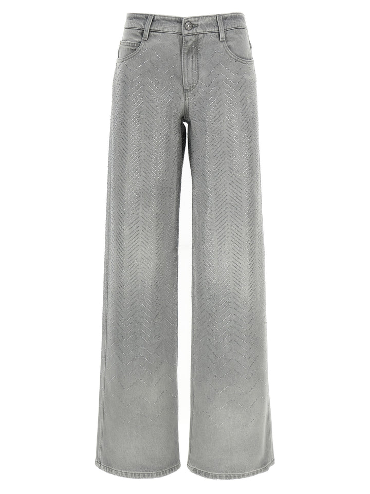 Ermanno Scervino Rhinestone Jeans - Grigio | 3b364124c97c8dc9bb260a0e97196565e876c3c0