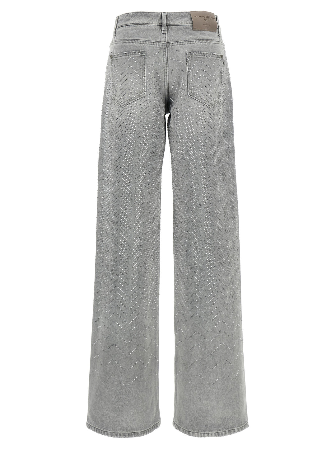 Ermanno Scervino Rhinestone Jeans - Grigio | 075a539237faebb8ba8df589fb6ec0ad0f986834