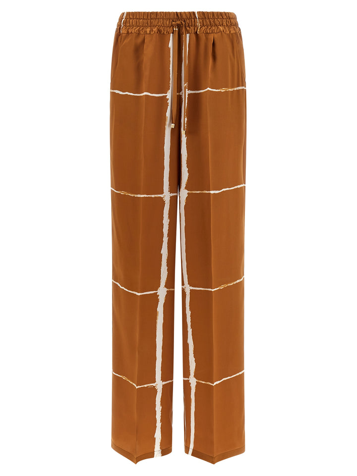Kiton Silk Pantaloni - Marrone | 6fb1b8f281bc277e4b1e7666ba7c4666fc190079