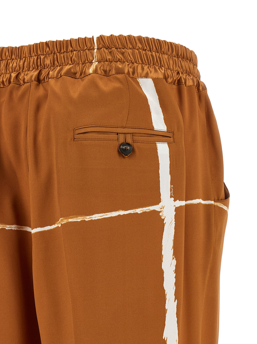 Kiton Silk Pantaloni - Marrone | 83dd2d09eed40e74b9867ccaba1ea78184f9ea28