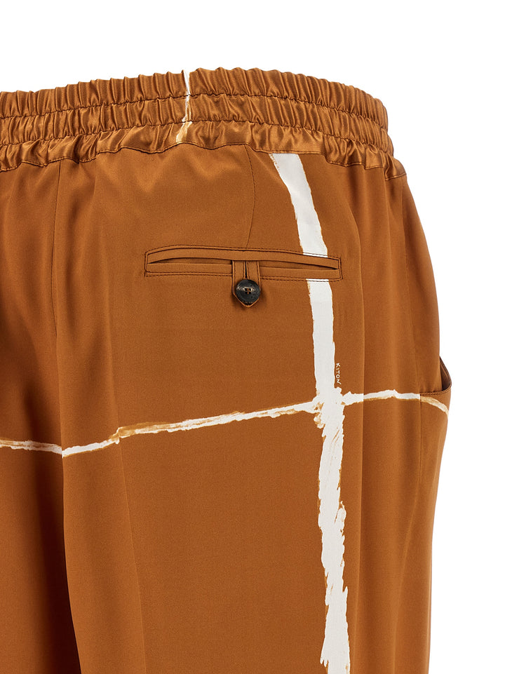 Kiton Silk Pantaloni - Marrone | 83dd2d09eed40e74b9867ccaba1ea78184f9ea28