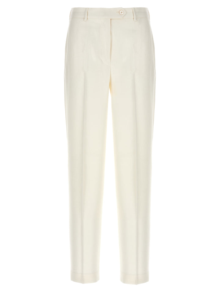 Kiton Cigarette Pantaloni - Bianco | 3aee8f1f2fd73e0893067cad88591d2c2627ac26