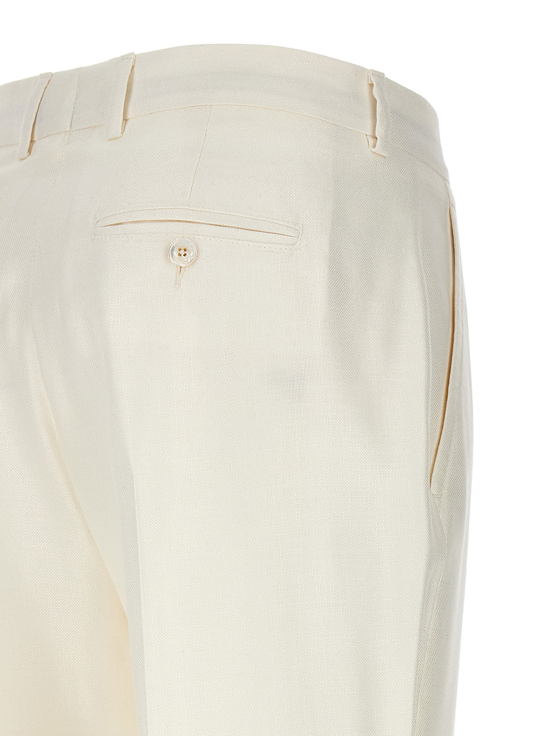 Kiton Cigarette Pantaloni - Bianco | ad9643c04991df967b380a77cb3686f56476547f
