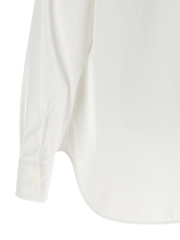 Ermanno Scervino Embroidery Cotton Shirt Camicie - Bianco | 4c648f6711ecb1e8bc1c027720509f49c0d2ed52