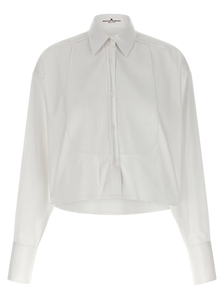 Ermanno Scervino Plastron Shirt Camicie - Bianco | a4aa47bf5def9c146fb44b3d565c33c9199176c4