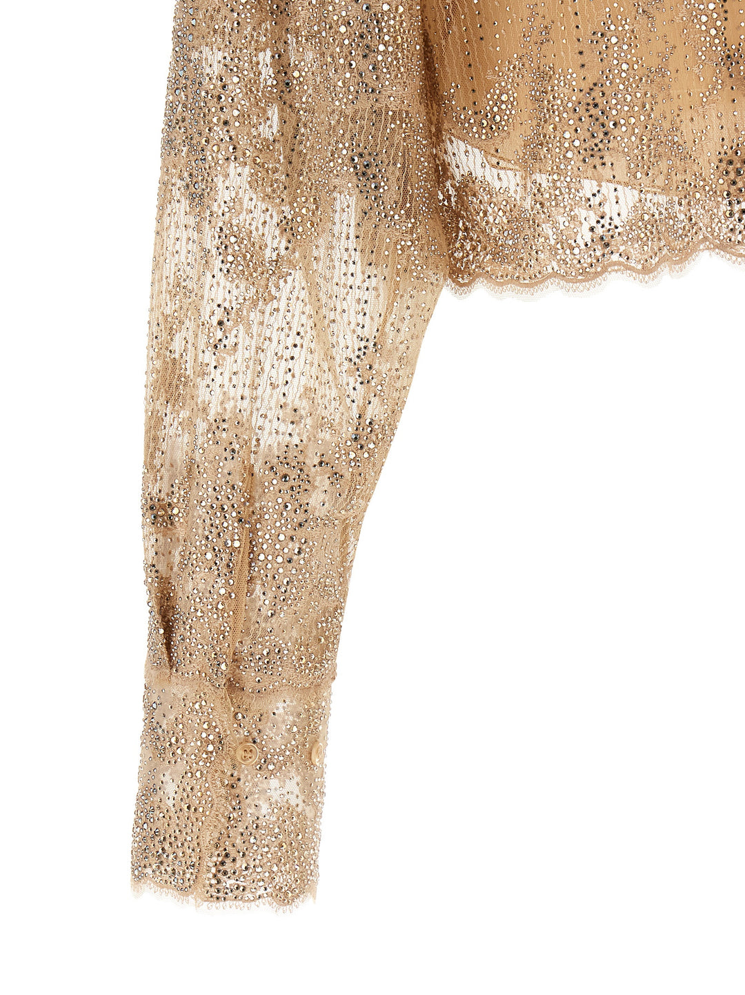Ermanno Scervino Embroidery Shirt Camicie - Beige | 1f68297888d0d6cf9858521097fe5ac93f379391