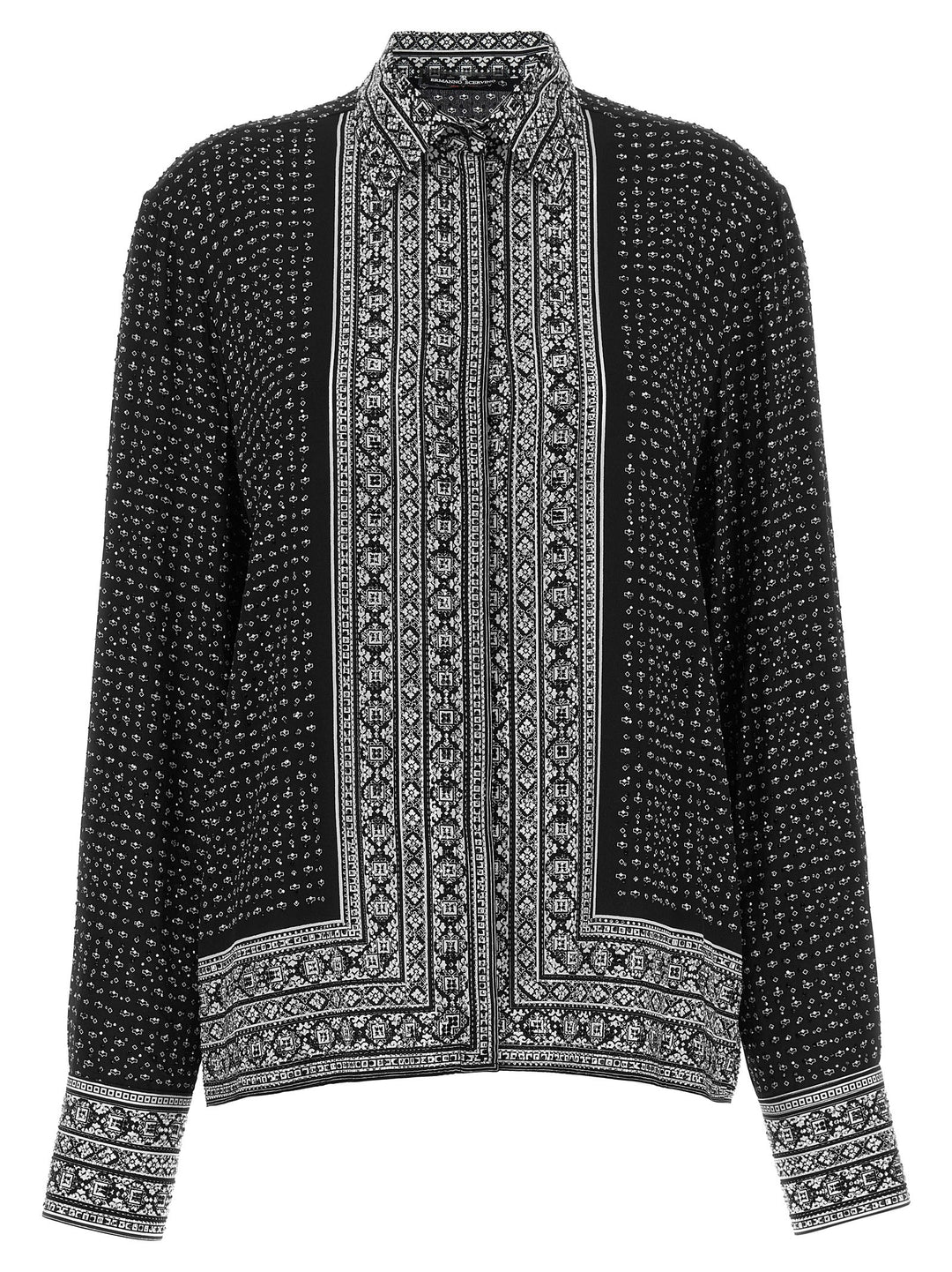 Ermanno Scervino Crystal Shirt Camicie - Bianco/Nero | b80b8ce2291af45f046b07f3b840937b933b5d0b