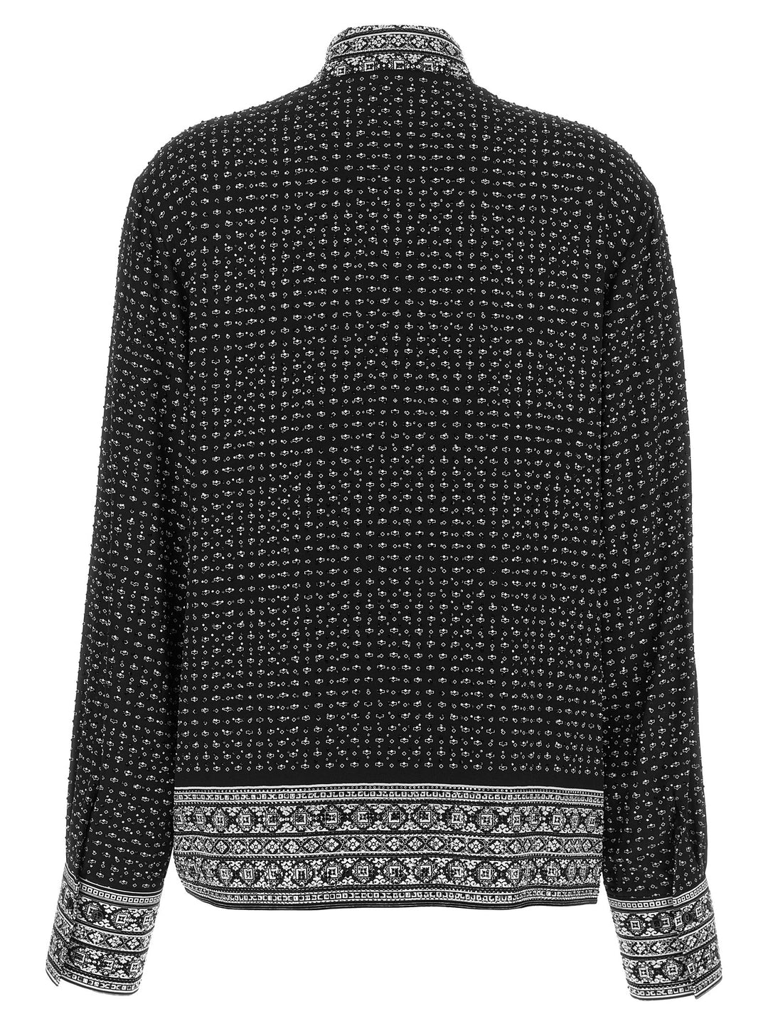 Ermanno Scervino Crystal Shirt Camicie - Bianco/Nero | 461f9e14492ddb0403607081a9949be61753aaea