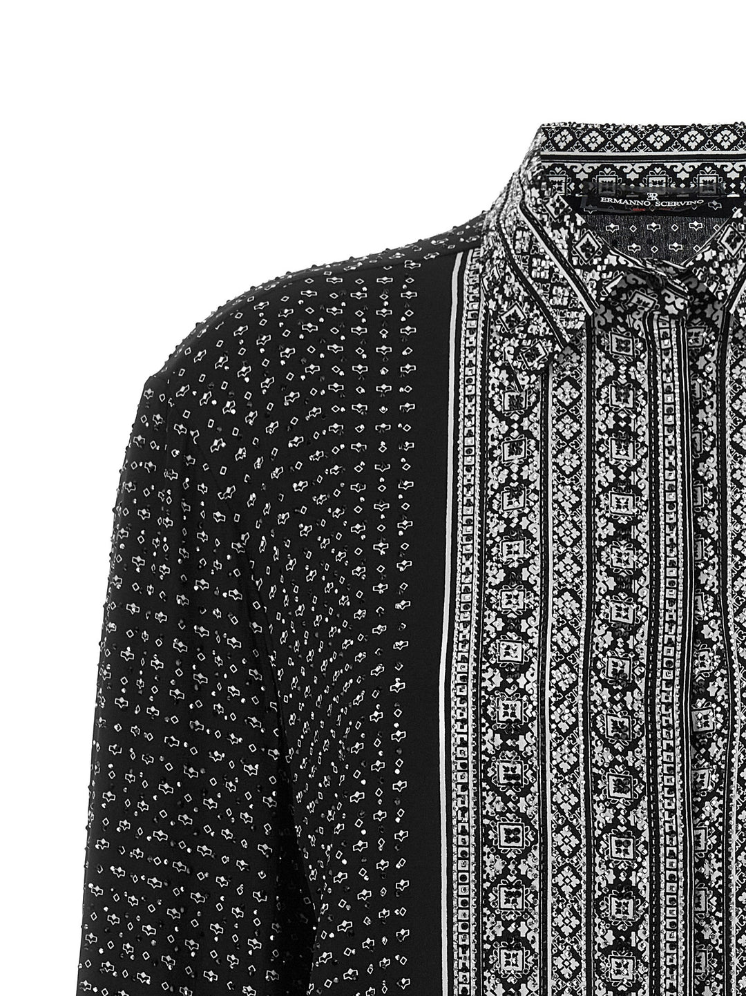Ermanno Scervino Crystal Shirt Camicie - Bianco/Nero | ff63003192ccab27b80e799d5e3dadfe6fd2ded6