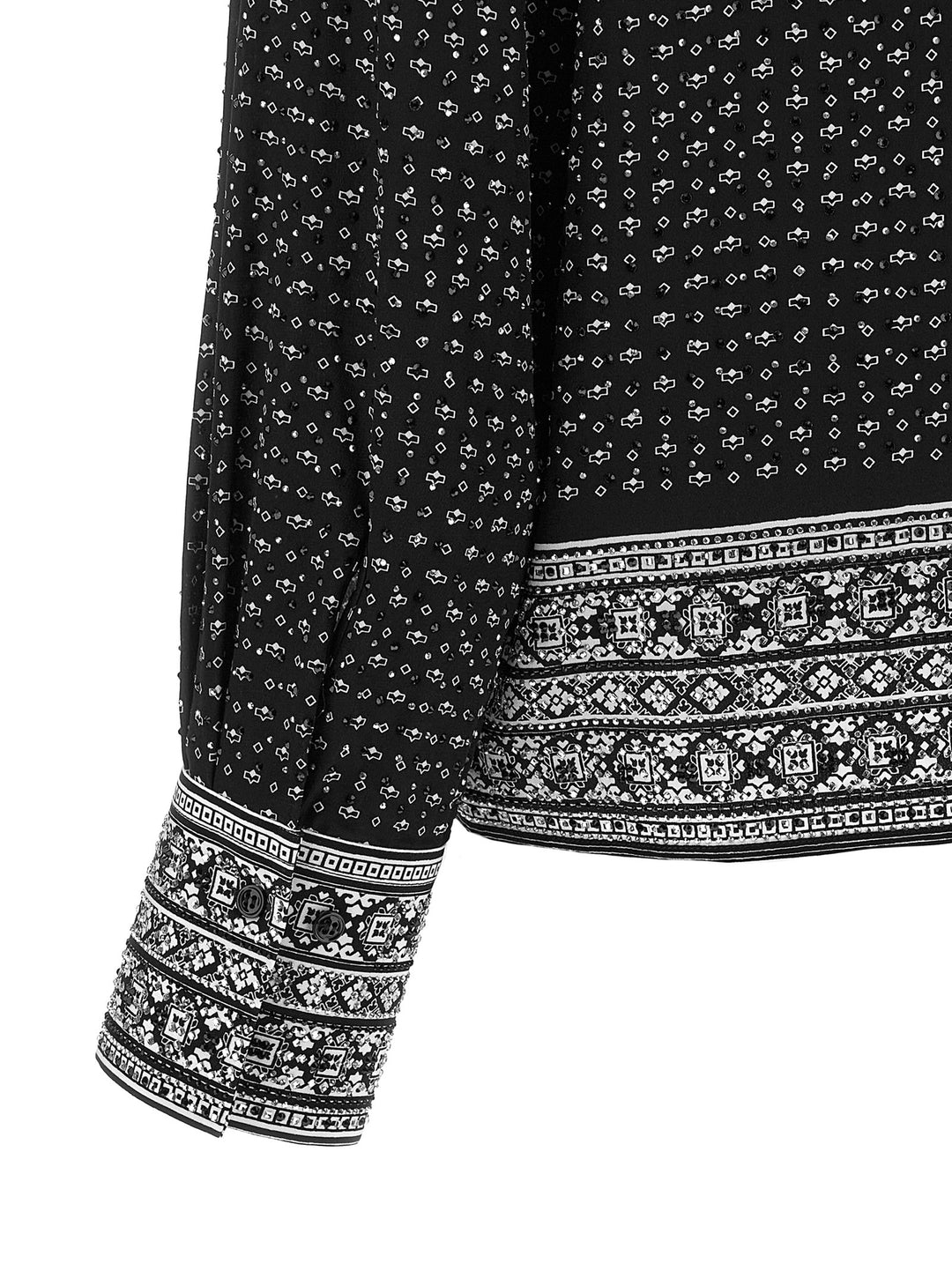 Ermanno Scervino Crystal Shirt Camicie - Bianco/Nero | e9f923eba969daef8ea0ba9e68e127f3f8235d45