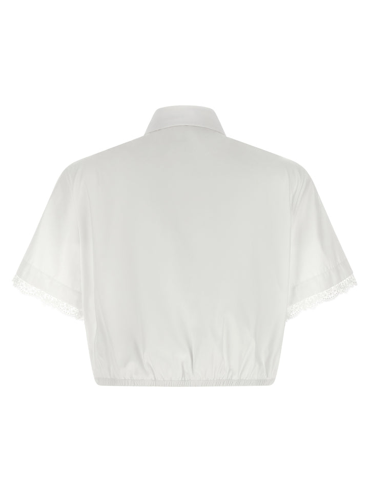 Ermanno Scervino Lace Insert Shirt Camicie - Bianco | a0d42c6d946d6adab9df294a079531f86aa6c6d1